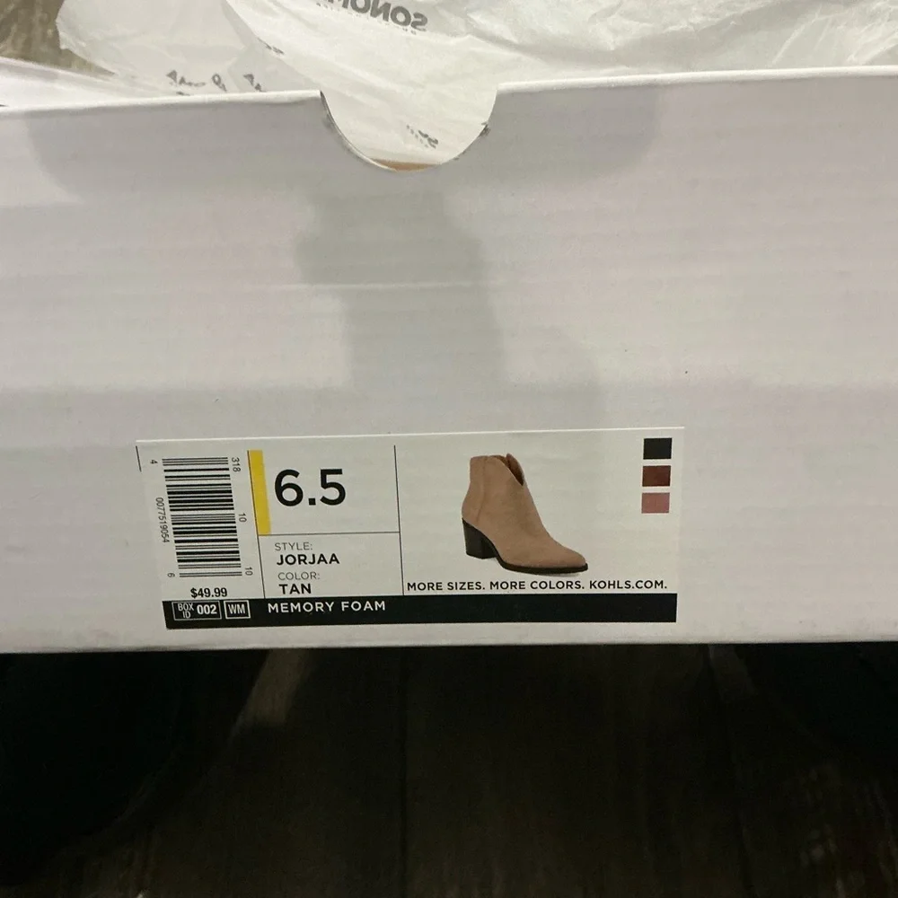 Tan Ankle Boots Size 6.5 - Picture 9 of 16